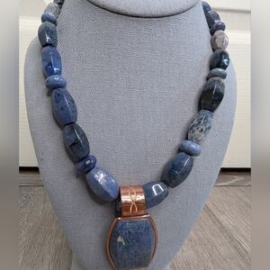 Jay King DTR Sodalite Copper Statement Necklace
